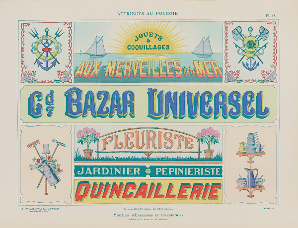 Attributs au pochoir Pl19 1914