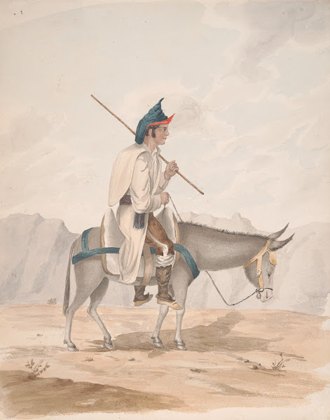 Grand Canary Man on a Donkey 1828