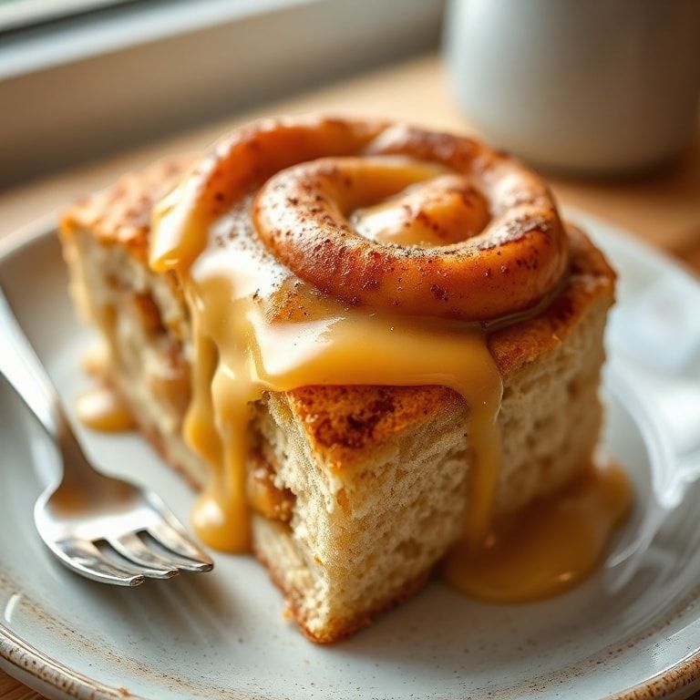 Peach Pie Cinnamon Rolls Sweet Breakfast Treat – Easy Homemade Breakfast Delight finished