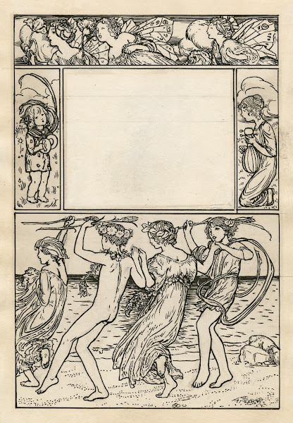 The Tempest Decorative full page frame for Ariels song 1900