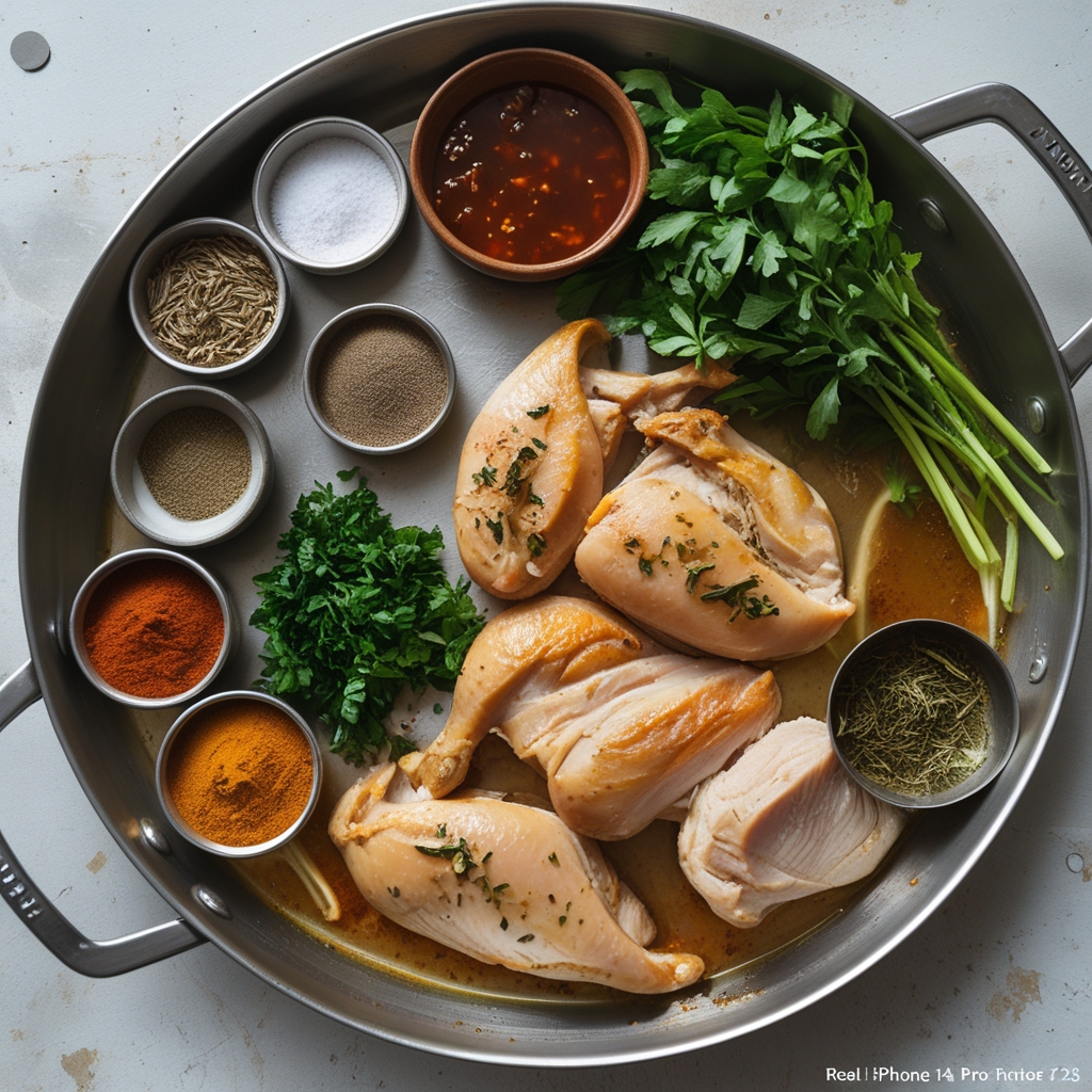 Ingredients for Braised Catalina Chicken Recipe - Easy and Flavorful Weeknight Dinner