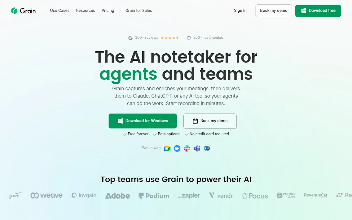 Captura de grain.co