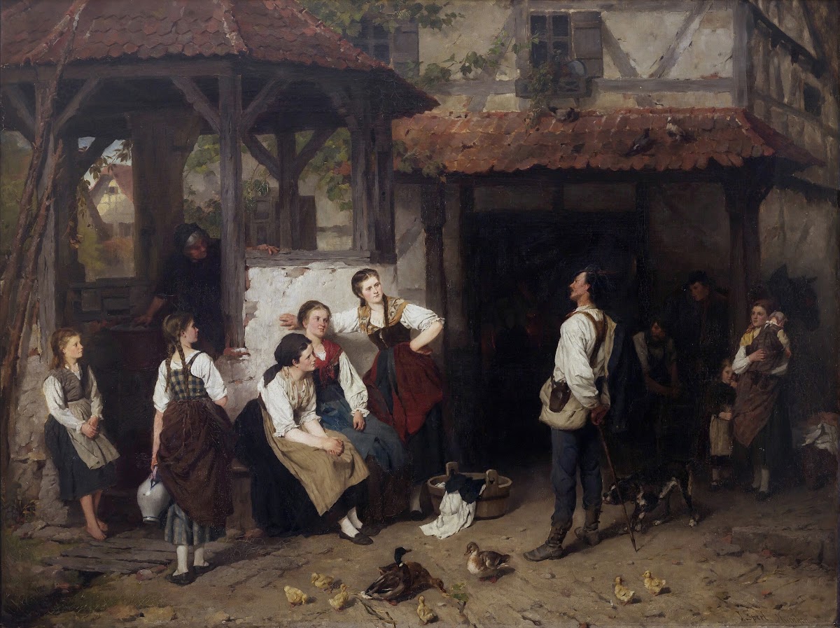 Heimkehr des Urlaubers 1874