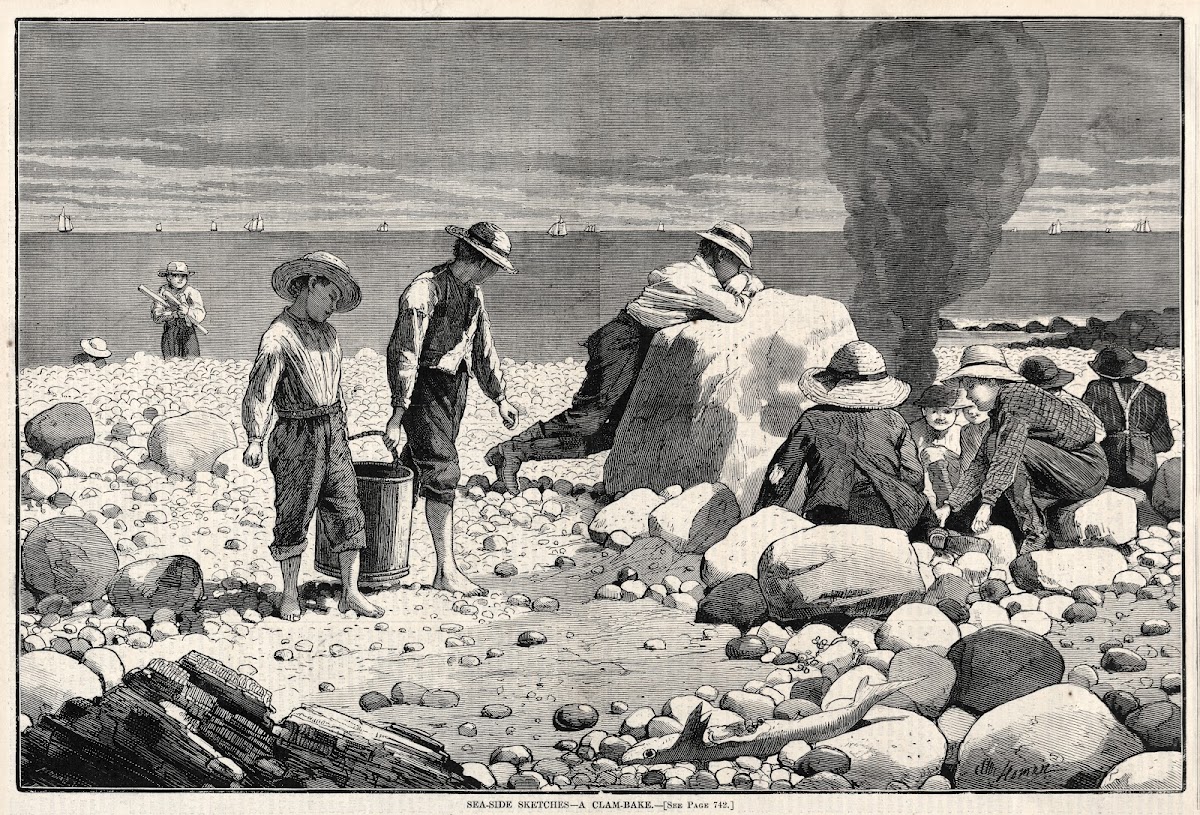 Seaside Sketches  A Clam Bake 1873