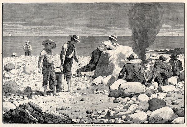 Seaside Sketches  A Clam Bake 1873
