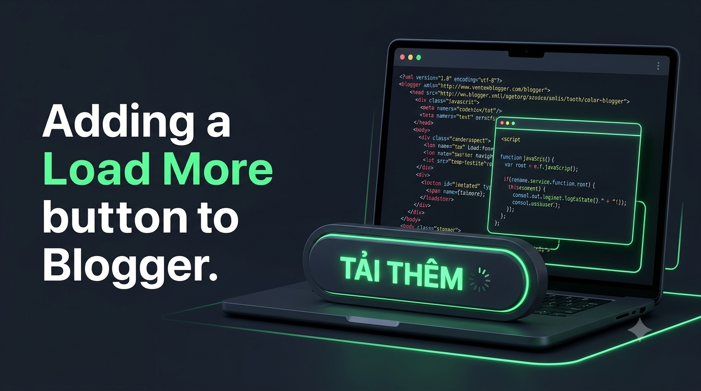 Hướng dẫn A-Z thêm nút "TẢI THÊM" (Load More AJAX) vào giao diện Blogger chuẩn XML