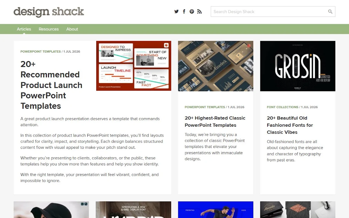 Captura de Design Shack