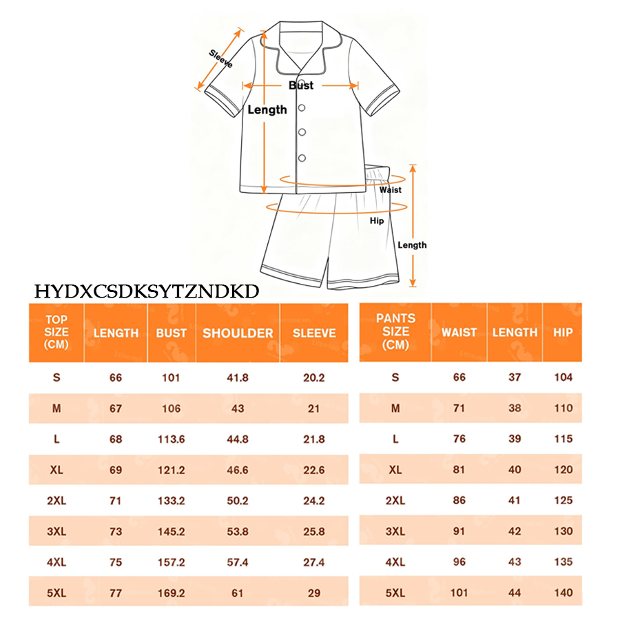 AOP HY Short Sleeve Shirt and Shorts Pajama Set Women with Pocket