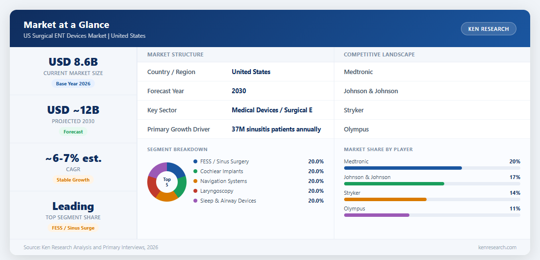 Market at a Glance: US Surgical ENT Devices sector overview
