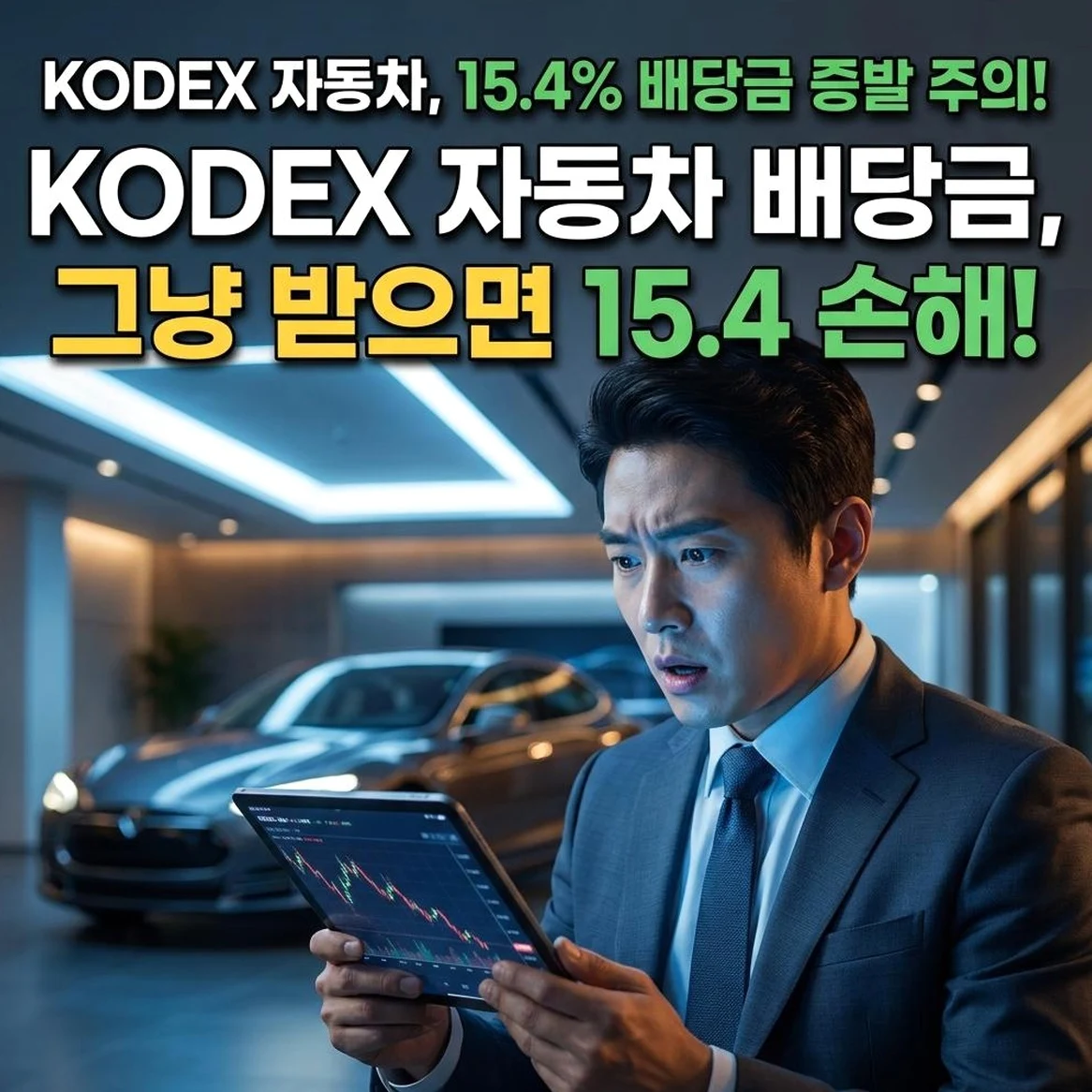 KODEX 자동차, 남들 다 받는 배당금 15.4% 떼이고 있다면? 수익률 갉아먹는 치명적 실수