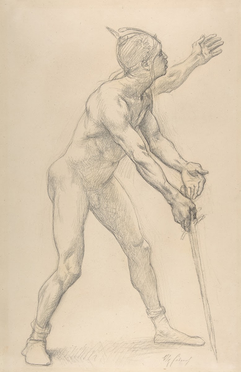 Nude Male Figure with a Sword 1878