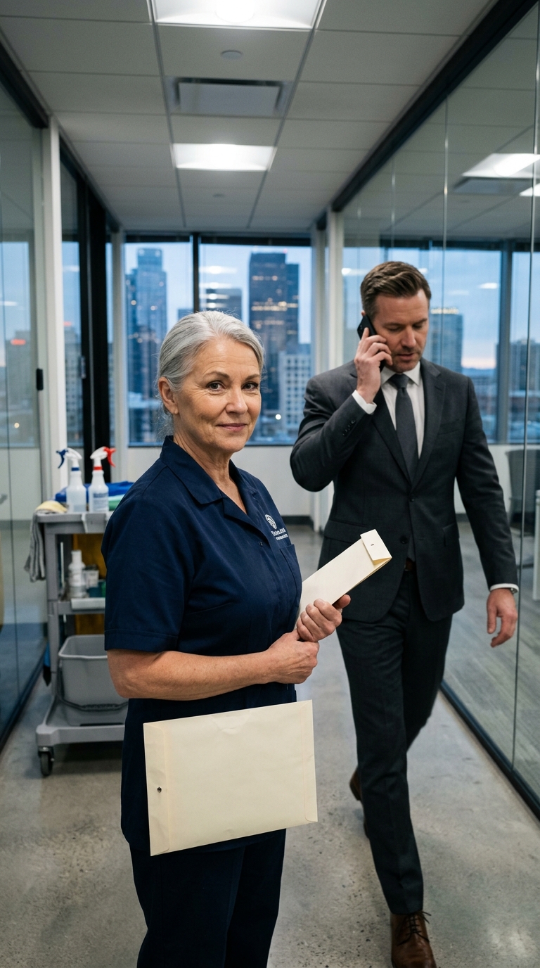 I Cleaned Their Offices for 20 Years. At the Christmas Party, I Fired the CEO.