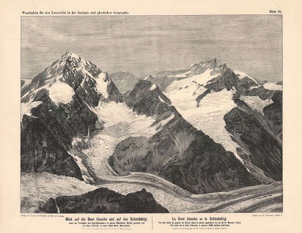 Blick auf die Dent blanche und auf den Schönbühlgl 1889
