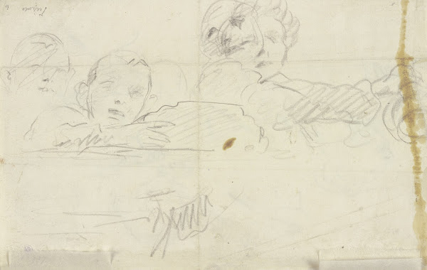 Studies of two figures ca 1740 1745
