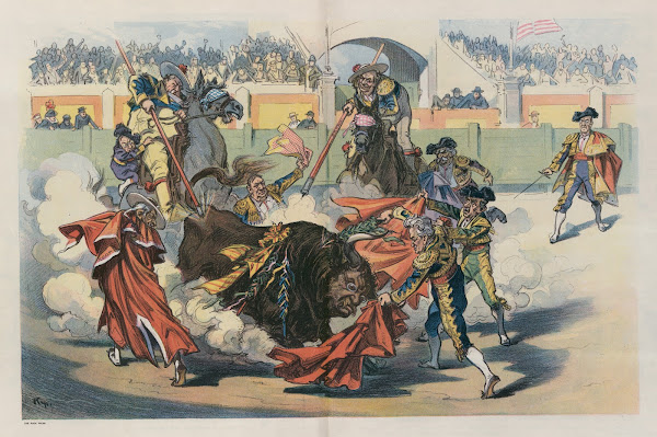 The great American bull fight 1912