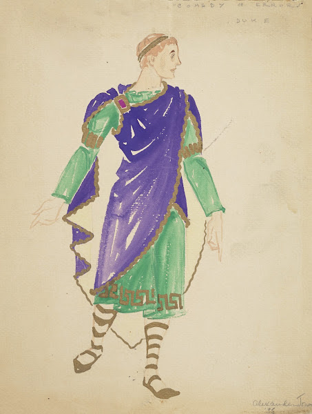 Comedy of Errors Duke green tunic with purple cloak 1934 1943