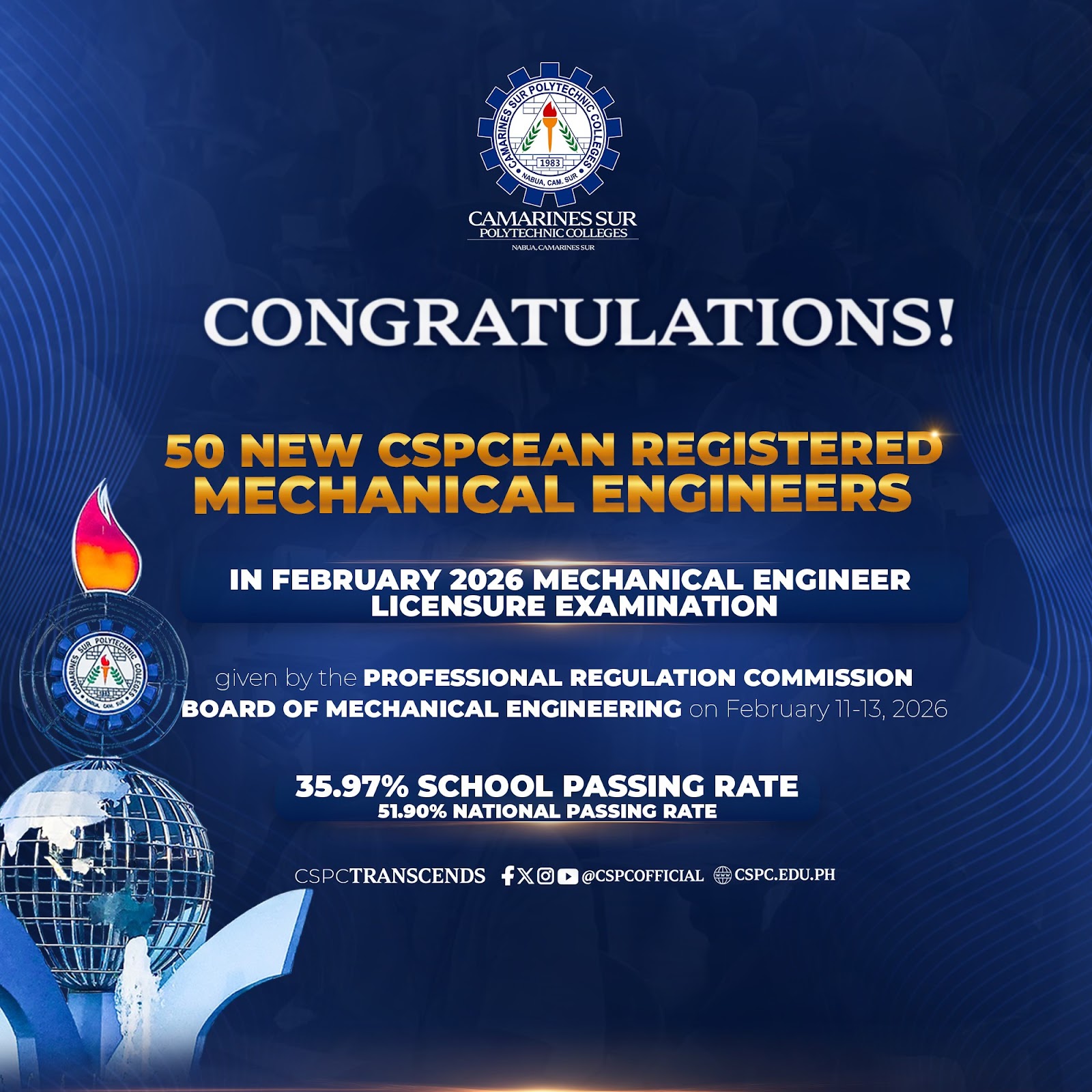 𝗙𝗼𝗿𝗴𝗲𝗱 𝗶𝗻 𝗘𝘅𝗰𝗲𝗹𝗹𝗲𝗻𝗰𝗲: 𝟱𝟬 𝗡𝗲𝘄 𝗖𝗦𝗣𝗖 𝗠𝗲𝗰𝗵𝗮𝗻𝗶𝗰𝗮𝗹 𝗘𝗻𝗴𝗶𝗻𝗲𝗲𝗿𝘀 𝗥𝗶𝘀𝗲 𝘁𝗼 𝘁𝗵𝗲 𝗖𝗵𝗮𝗹𝗹𝗲𝗻𝗴𝗲! ⚙️🔥