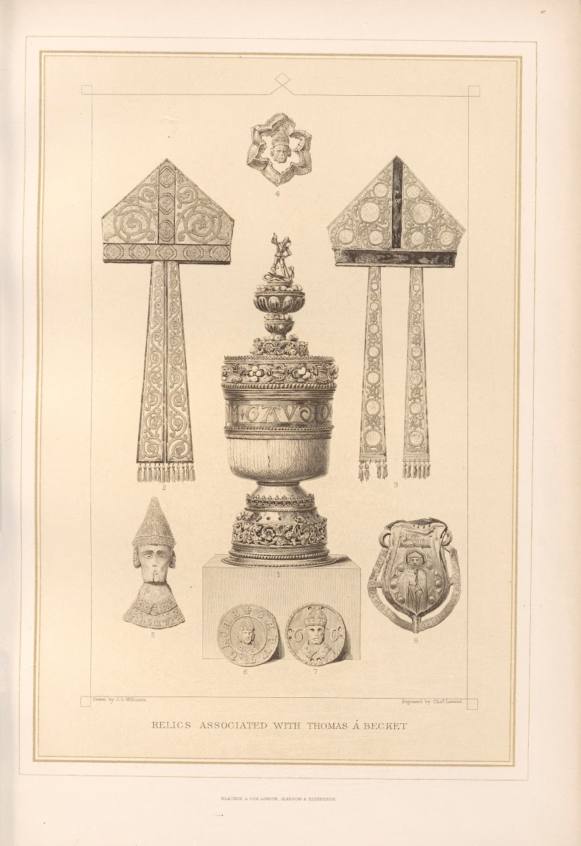 Relics associated with Thomas A Becket 19th century