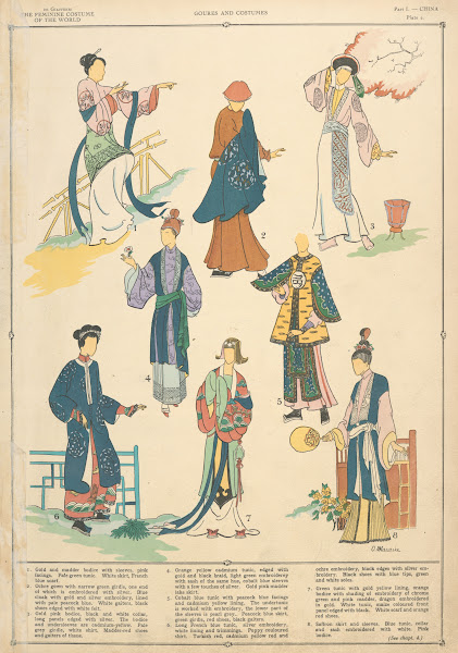 China  Goures and costumes 1926 1927