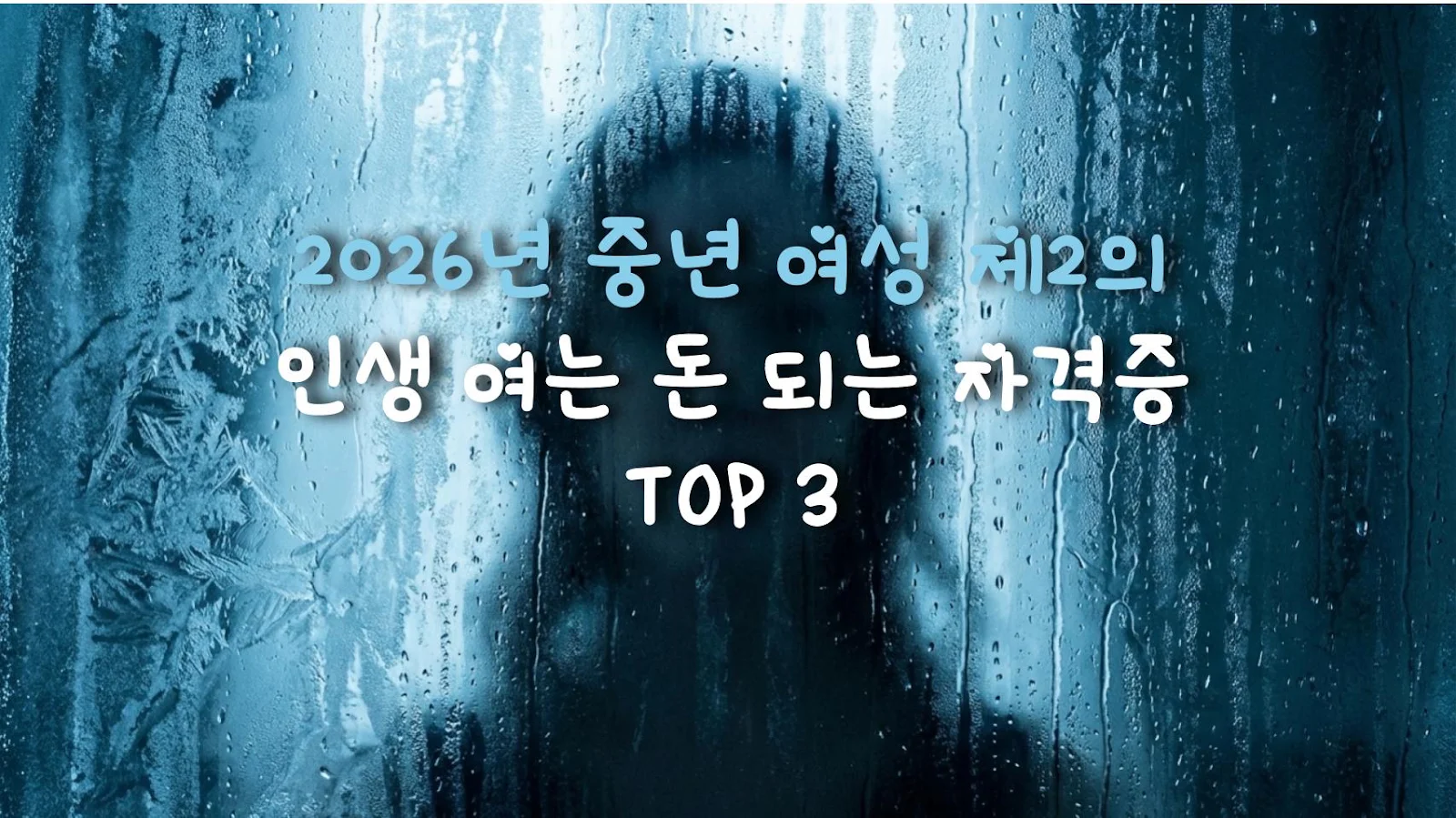 2026년 중년 여성 제2의 인생 여는 돈 되는 자격증 TOP 3