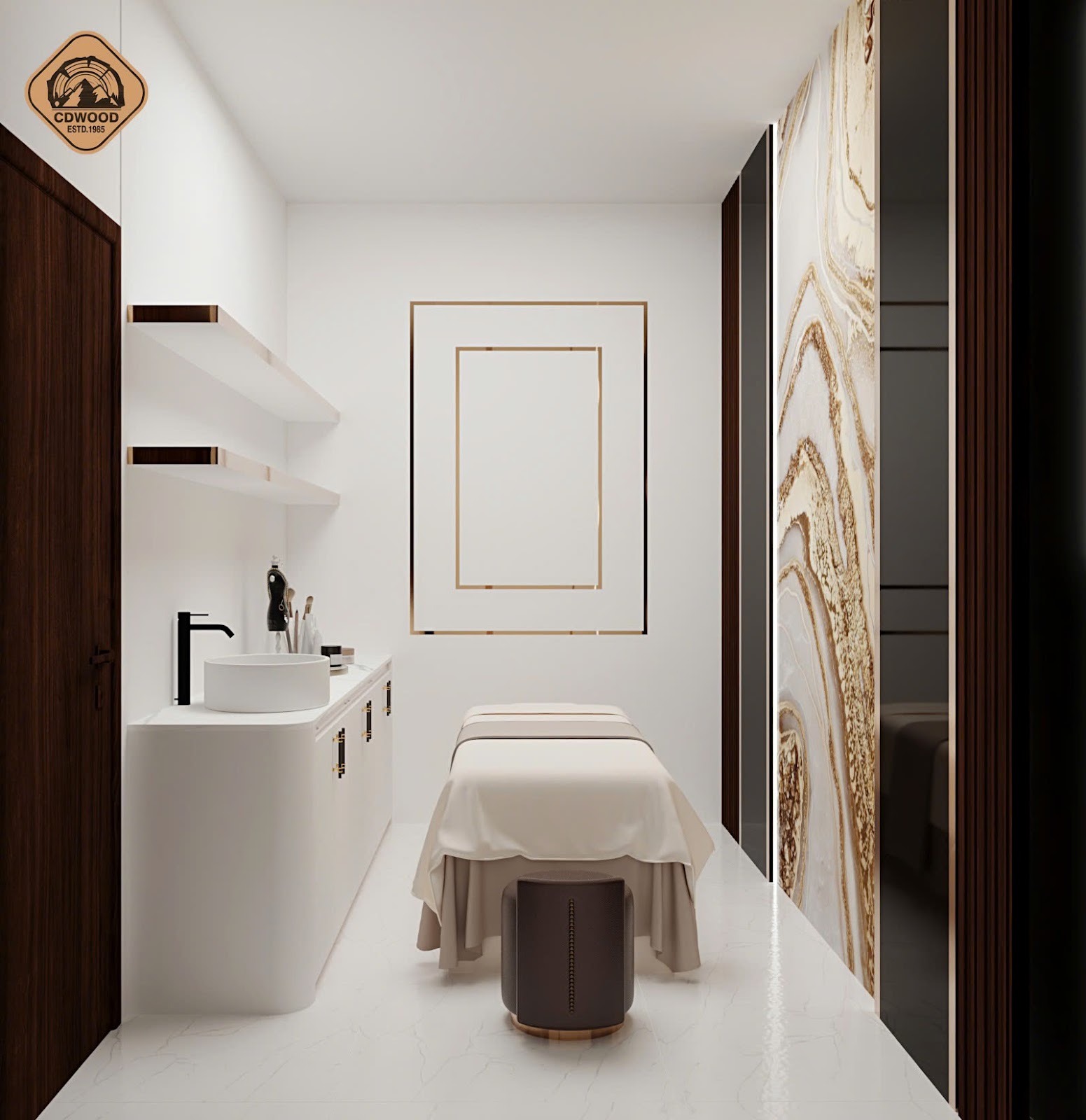 Quy hoạch layout tiệm nail tại Mỹ