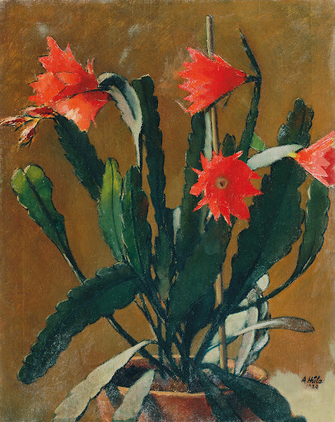 Stillleben Mit Blühendem Kaktus 1929