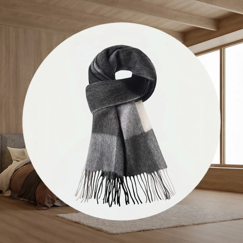 Classic Wool Scarf, 180x30cm