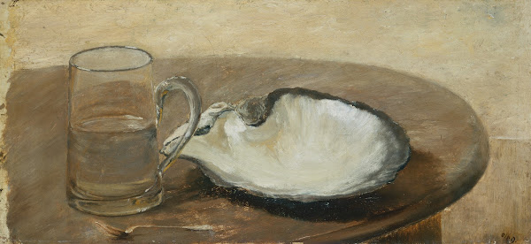 Still Life with Shell Water Glass and Spoon 1869