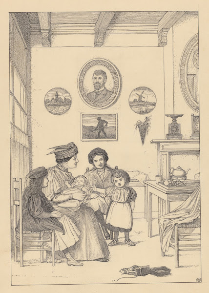 Gezelschap met baby in or before 1910