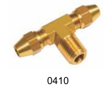 Tee Macho Central 1/4 x 3/8 NPT