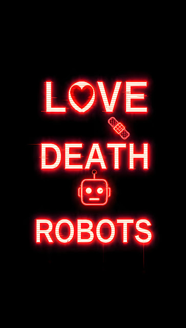 Love Death Robots Title Card Red Neon Glitch Aesthetic - Free mobile Wallpaper