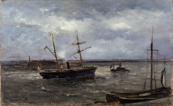 Quay in Antwerp 1873