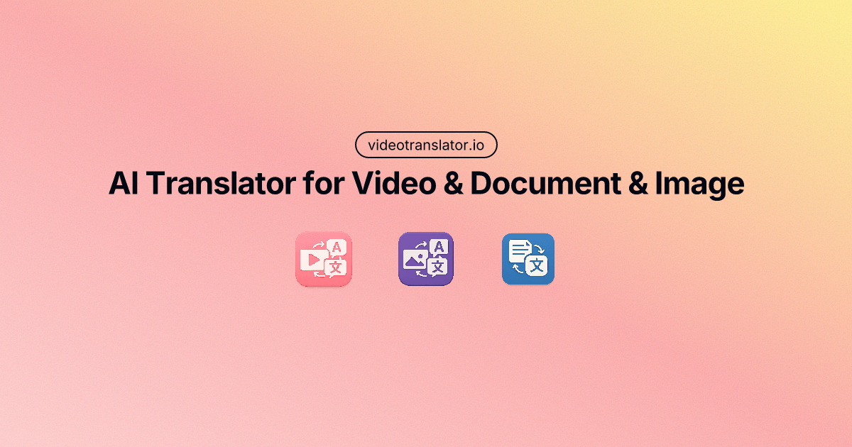 Captura de AI Video Translator