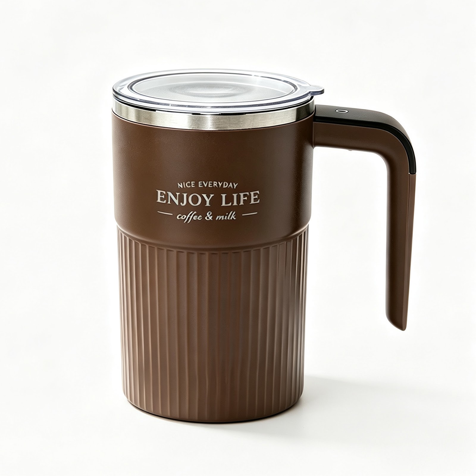 Electric stirring cup, 380 ml, stainless steel