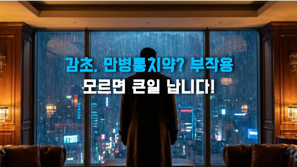 감초, 만병통치약? 부작용 모르면 큰일 납니다!