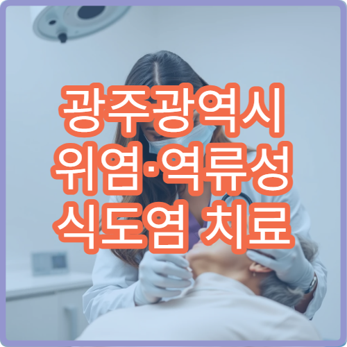 광주광역시 위염·역류성 식도염 치료 가능한 소화기내과 병원 정보