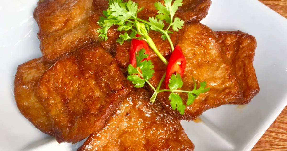 Sườn chay rim nước dừa