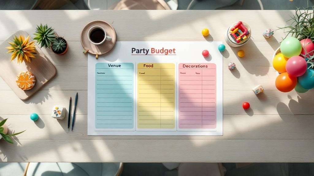 Essential Budget Categories for Party Planning for Birthday Party Planning Tips by Buda Bounce House Party Rentals