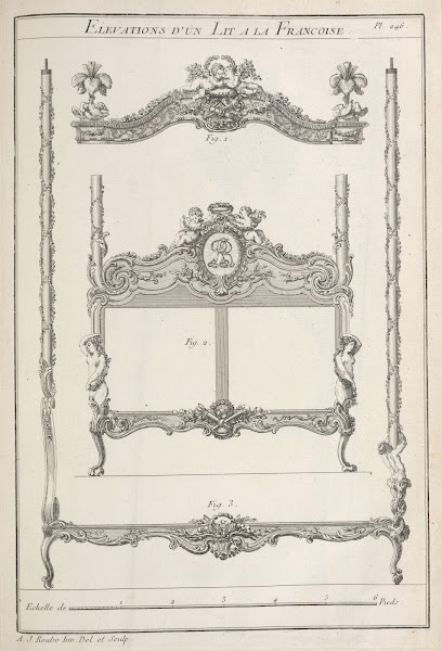 Elevations dun lit a la francoise 1769 1774