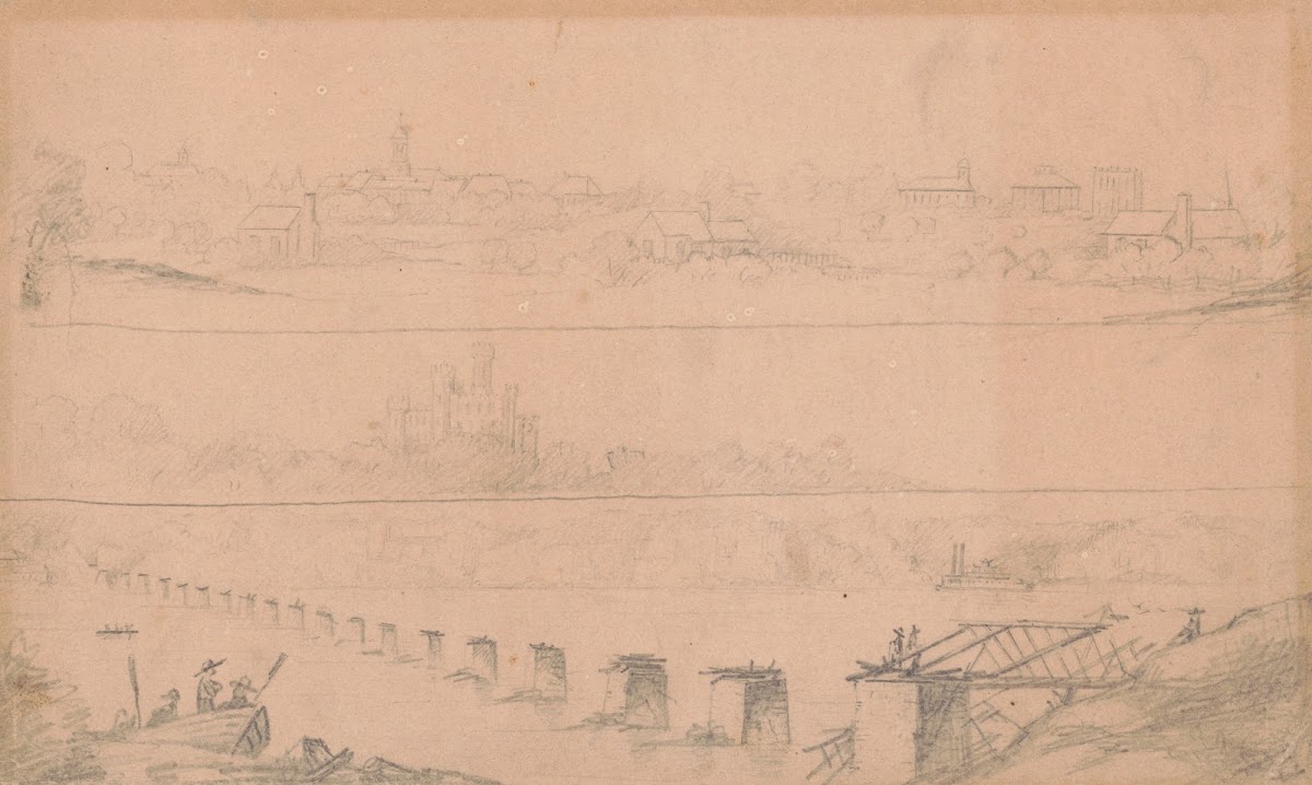 North east view of Florence Alabama June 22 1862 1862