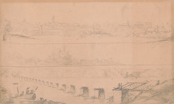 North east view of Florence Alabama June 22 1862 1862