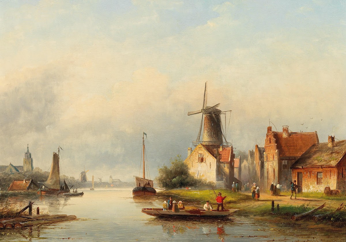 Fishermen On The Canal