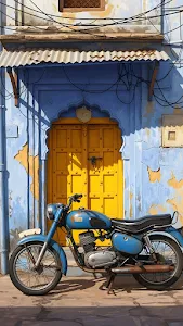 Vibrant Abstract Canvas with Energetic Brushstrokes