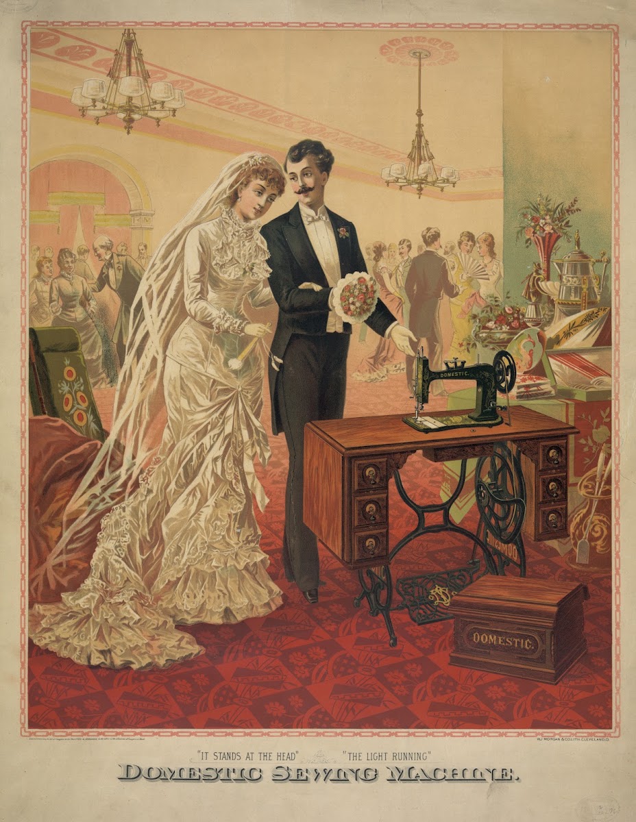 Bride And A Groom At Their Wedding Reception 1882