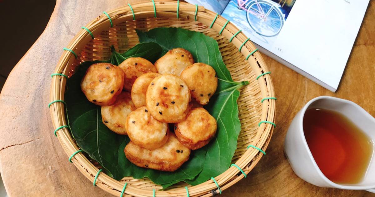 Bánh chuối chiên mè