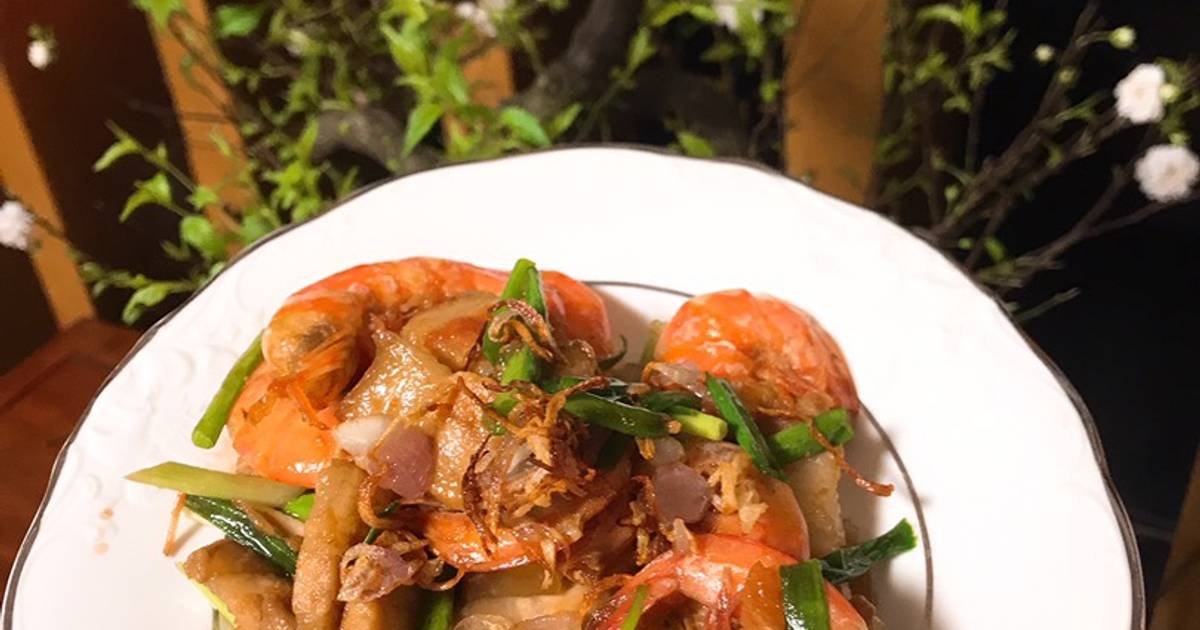 Tôm rang ba chỉ