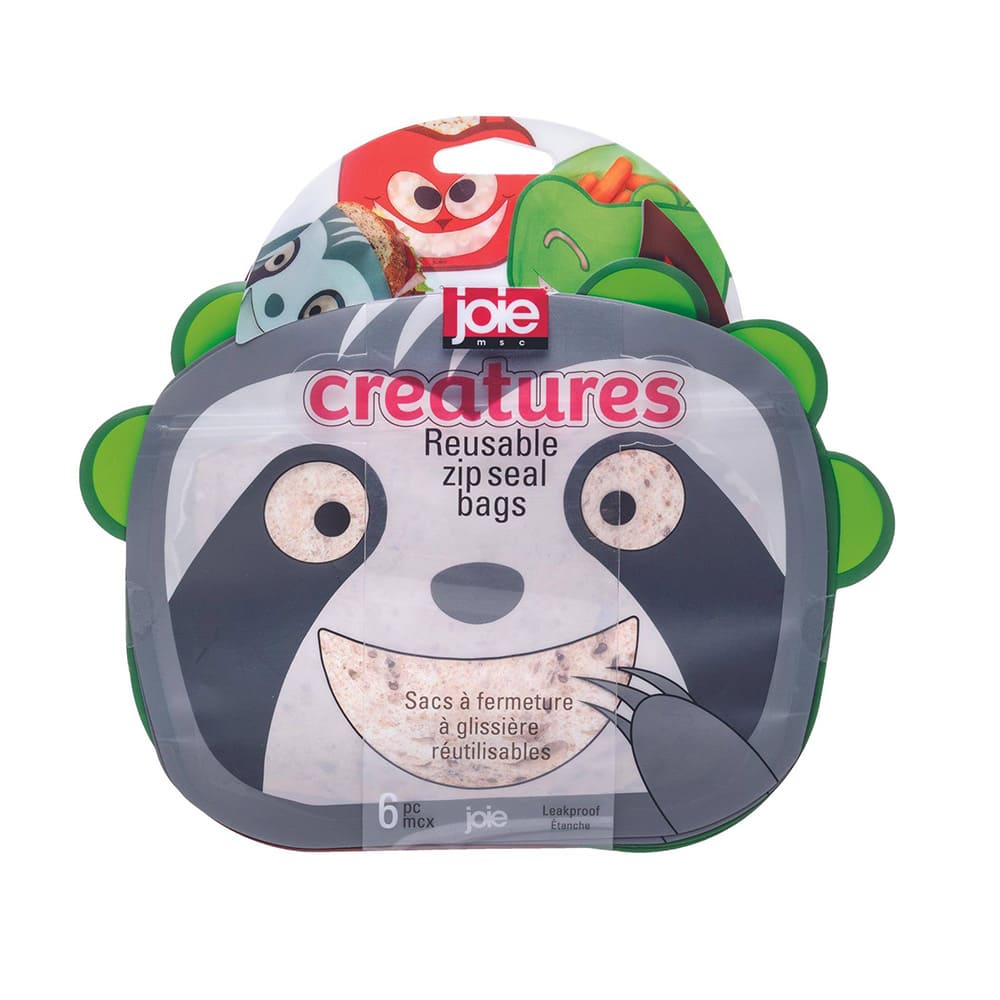 Set de bolsas de PEVA reutilizables Joie™ Creatures, 6 piezas