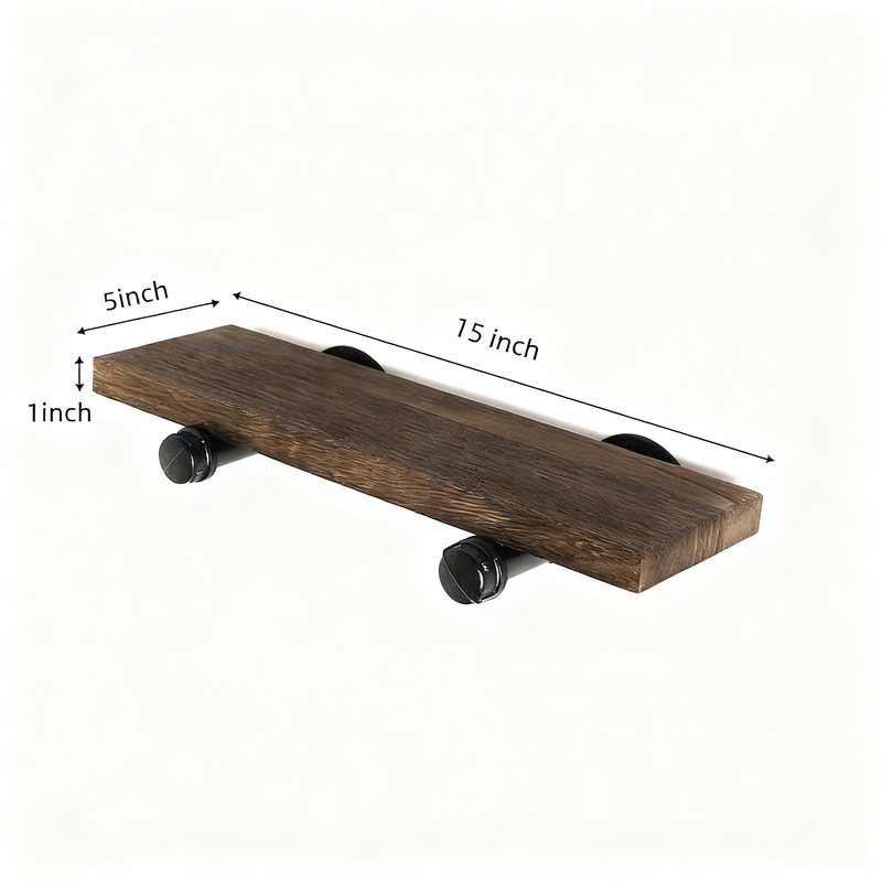 Wooden floating shelf
