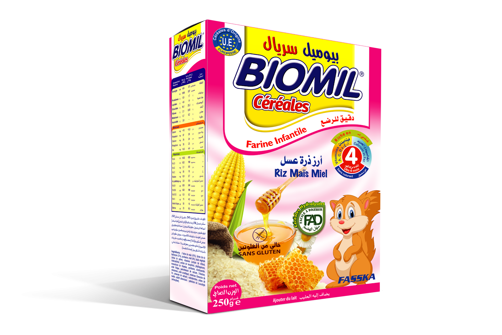 FARINE BIOMIL MIEL 4 MOIS
