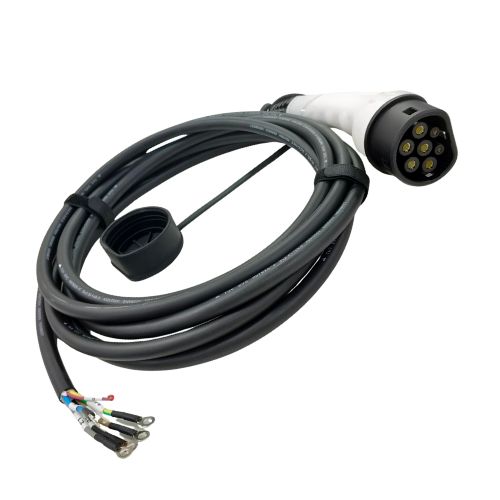 AC CONNECTOR GUN FOR EV THREE PHASE/16A/415V/5MTR (c33d)